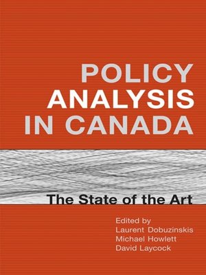 cover image of Policy Analysis in Canada